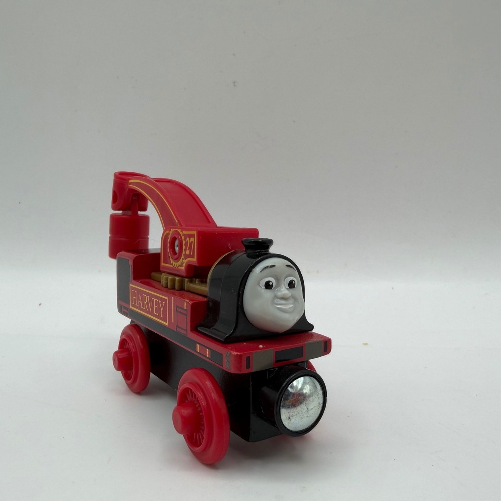 Thomas & Friends Wooden Railway Harvey Crane Engine GGG32 Red No 27 Train Toy